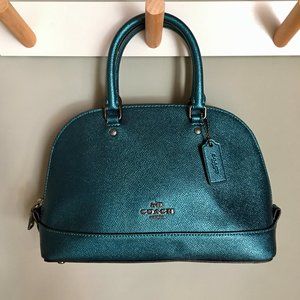 Coach Mini Metallic Sierra Satchel Crossbody Purse